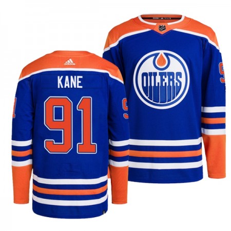 Edmonton Oilers Hockeydrakt Evander Kane 91 Blå Adidas Authentic - Herre